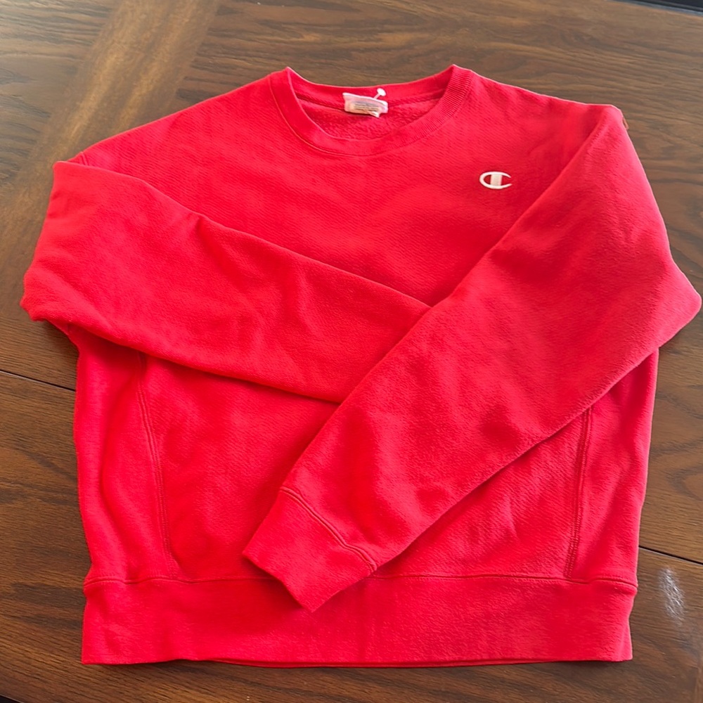 Red Champion Crew Neck